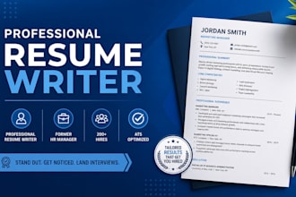 write a professional resume and cover letter