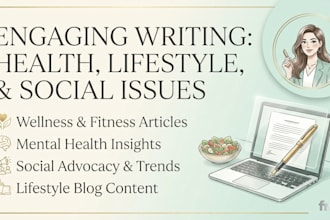 write SEO articles on health, lifestyle and social issues
