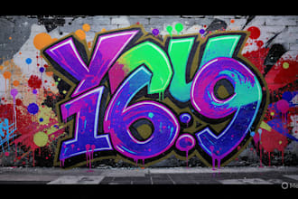 create graffiti art for merchandise