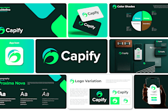 do brand style guide and brand identity with brand logo design
