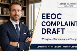 draft your professional eeoc complaint for workplace discrimination