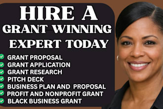 do small business grant writing, research and write nonprofit grant proposal