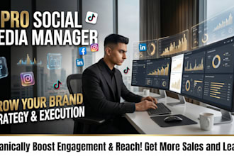 be your expert pro social media manager for organic growth