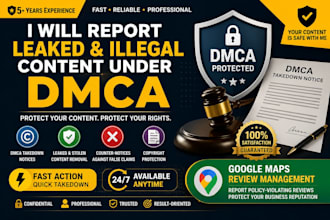 report leaked and illegal content under dmca