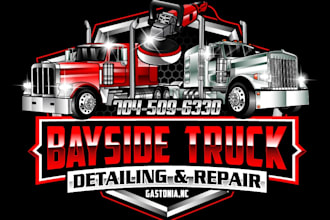 design unique truck detailing logo