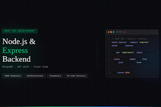 build a rest API with nodejs and express