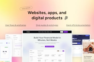 design websites, apps, digital products and services
