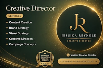be your creative director for your brand or business