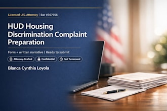 prepare your hud complaint for housing discrimination as a US attorney