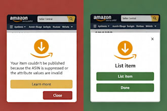 fix amazon variations, flat files and listing errors