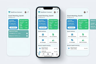 create UI UX for healthcare apps