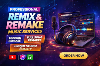 create a professional remix or remake of your song