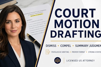 draft a persuasive legal motion for your civil case