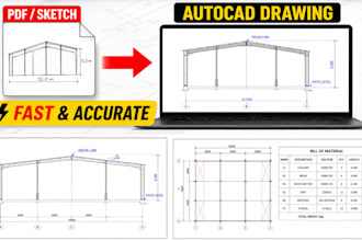 create steel structure and cabin drawings in autocad