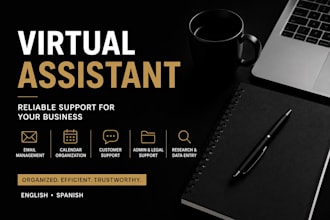 be your assistant for admin, legal and business support