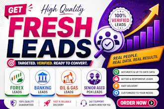 deliver fresh forex leads, oil and gas leads, bank leads, senior aged leads