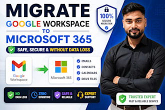 migrate google workspace to microsoft 365 without data loss