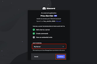 do restock monitor bot, price error bot, discord bot, price getter and notifier