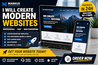 create a modern professional website