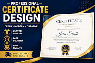 do graphic and certificate design