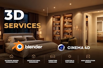 create blender 3d animation and realistic rendering on cinema 4d