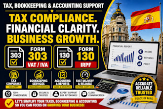 do spain freelancer filing form 303 103 vat irpf bookkeeping financial reports