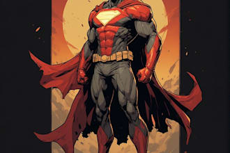 superhero character for comics