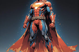 create custom superhero character design