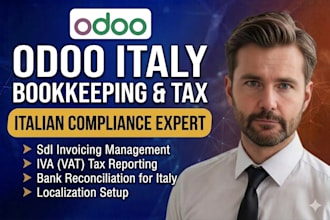 do odoo accounting for italy manage iva tax sdi invoice and bank reconciliation