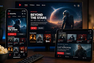 build ott video streaming app with live streaming