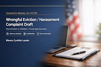 draft a complaint for wrongful eviction, discrimination, or landlord harassment