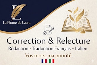 correction, rédaction et traduction de textes fr IT