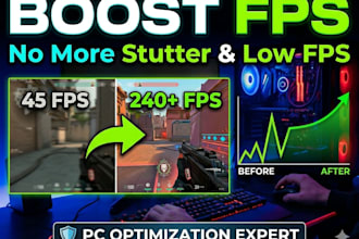 boost fps, reduce lag, and optimize windows PC for gaming