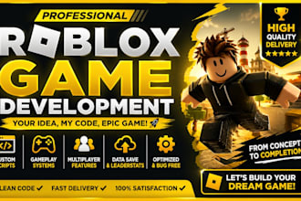 develop roblox game develop your full roblox game make roblox script game code