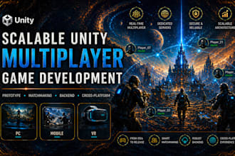 develop a unity multiplayer game with photon and playfab