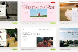 design a stunning wedding website with an rsvp form