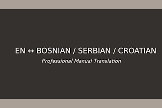 translate english to bosnian serbian croatian and vice versa