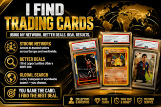 find rare or valuable trading cards using my global network