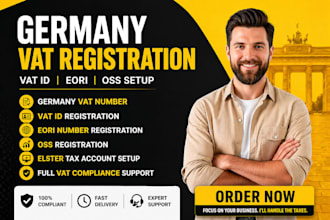register your germany vat number, vat id, eori and oss fast