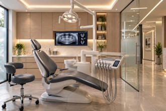 do 3d cgi orthodontic clinic , dental office, dental clinic, periodontics design