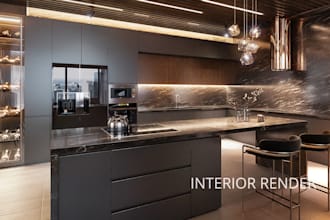 create realistic interior render for real estate