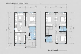 design clean and accurate architectural floor plans