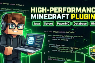 develop a professional and optimized custom minecraft plugin