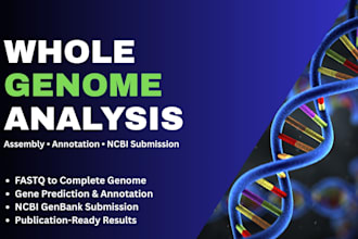 perform whole genome assembly, annotation, and ncbi submission