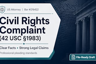draft your federal civil rights complaint under 42 usc 1983