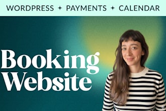build a wordpress booking website with payment integration