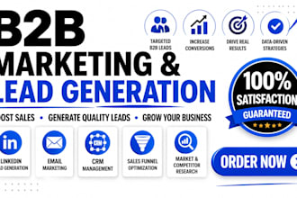 develop b2b marketing strategy lead generation b2b sales