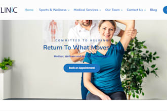 design medical spa, iv therapy clinic wordpress website with appointment booking