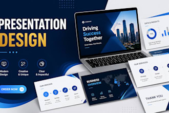 powerpoint design, presentation design, canva, pitch deck design, google slides,