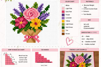 make crochet digital patterns design